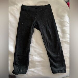 Cat&Jack Kids Black Sparkle Leggings size 2T